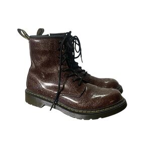 Dr. Martens 1460 Glitter Brown Maroon Boots